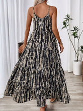 Printed Scoop Neck Maxi Cami Dress OutfitFlow